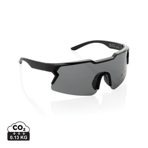 Occhiali sportivi polarizzati SproShield in rPlastica RCS nero - personalizzabile con logo