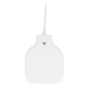 Ocean R-Plastic Caricatore Wireless Bianco - personalizzabile con logo