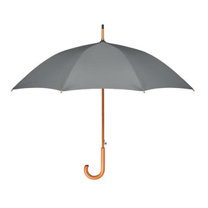 Ombrello 23,5" in pongee RPET Grigio - personalizzabile con logo