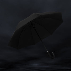 Ombrello 25" Swiss Peak Vero in rPET Aware™ nero - personalizzabile con logo