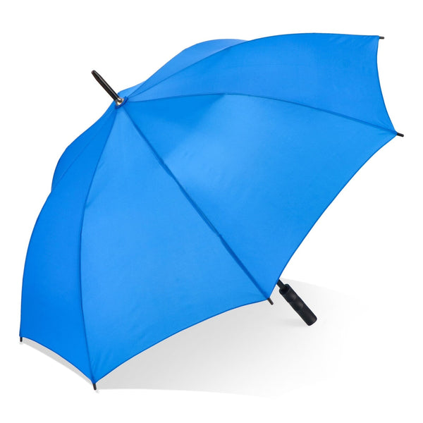 Ombrello a bastone Bosco 190T Poliestere 23" Apertura automatica Blu - personalizzabile con logo