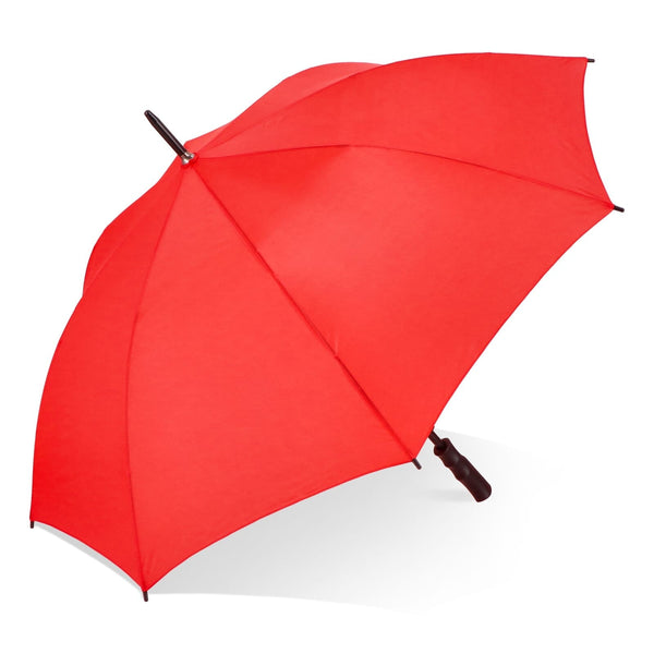 Ombrello a bastone Bosco 190T Poliestere 23" Apertura automatica Rosso - personalizzabile con logo