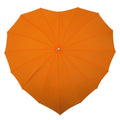 Ombrello a forma di cuore Falcone®, antivento arancione - personalizzabile con logo