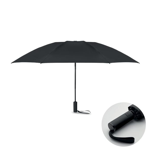 Ombrello antivento 23 pollici Nero - personalizzabile con logo