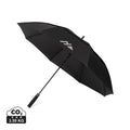 Ombrello antivento 27" Nordic Drift Trail 27" rPET UPF 50+ nero - personalizzabile con logo