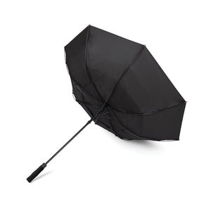 Ombrello antivento 27" Nordic Drift Trail 27" rPET UPF 50+ nero - personalizzabile con logo