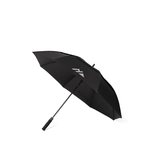 Ombrello antivento 27" Nordic Drift Trail 27" rPET UPF 50+ nero - personalizzabile con logo