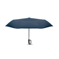 Ombrello antivento da 21" RPET e moschettone Blu - personalizzabile con logo