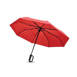 Ombrello antivento da 21" RPET e moschettone - personalizzabile con logo