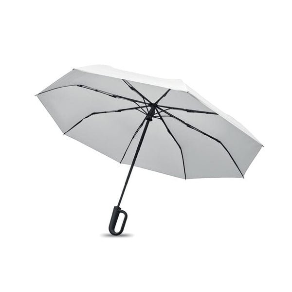 Ombrello antivento da 21" RPET e moschettone - personalizzabile con logo