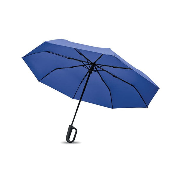 Ombrello antivento da 21" RPET e moschettone - personalizzabile con logo