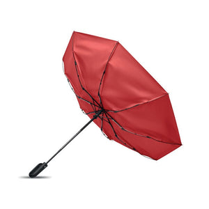 Ombrello antivento da 21" RPET e moschettone - personalizzabile con logo