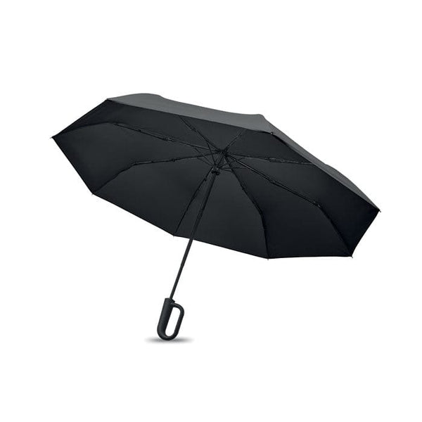 Ombrello antivento da 21" RPET e moschettone - personalizzabile con logo