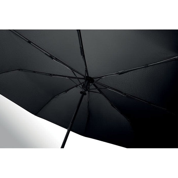 Ombrello antivento da 21" RPET e moschettone - personalizzabile con logo