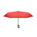 Ombrello antivento da 21" RPET e moschettone Rosso - personalizzabile con logo