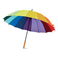 Ombrello arcobaleno 27 pollici Multicolore - personalizzabile con logo