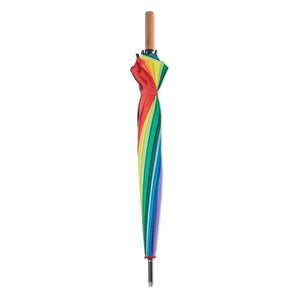 Ombrello arcobaleno 27 pollici Multicolore - personalizzabile con logo