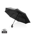 Ombrello automatico 21" KENTO URBAN rpet 190T AWARE™ nero - personalizzabile con logo