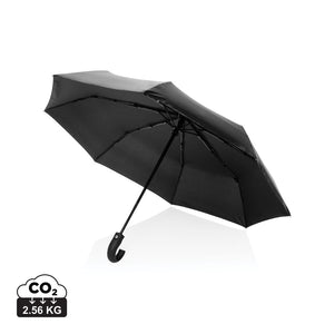 Ombrello automatico 21" KENTO URBAN rpet 190T AWARE™ nero - personalizzabile con logo