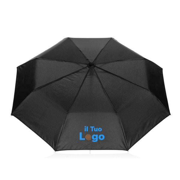 Ombrello automatico 21" Vito Swiss Peak nero - personalizzabile con logo