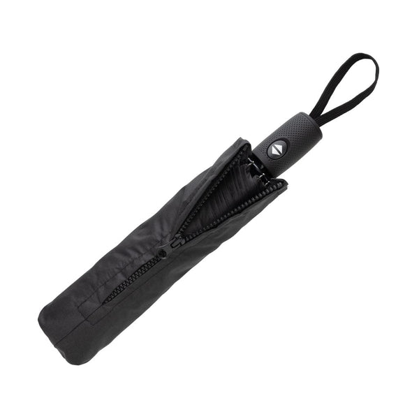 Ombrello automatico 21" Vito Swiss Peak nero - personalizzabile con logo