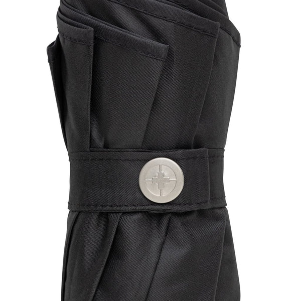 Ombrello automatico 21" Vito Swiss Peak nero - personalizzabile con logo