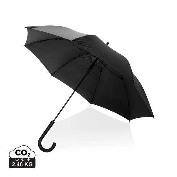 Ombrello automatico 23" KENTO URBAN RPET 190T AWARE™ nero - personalizzabile con logo