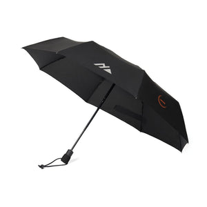 Ombrello automatico 23" Nordic Drift Trail rPET UPF 50+ nero - personalizzabile con logo