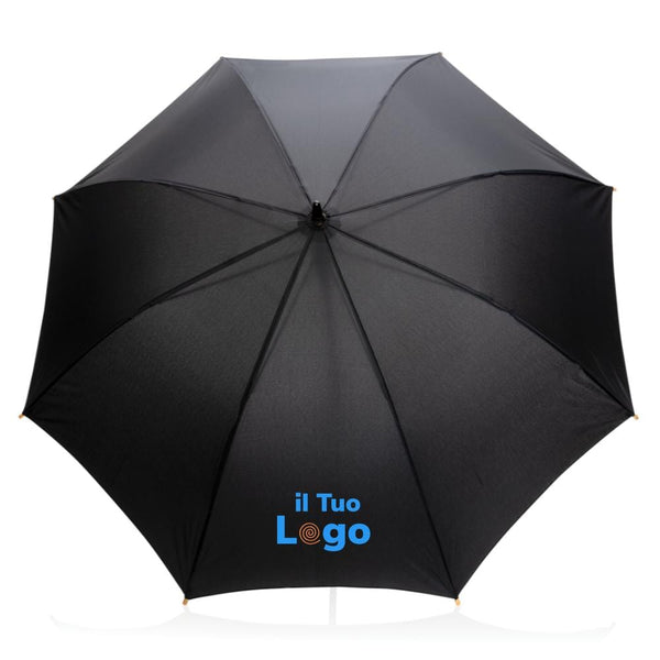 Ombrello automatico bambù 23" rPET 190T Impact AWARE™ - personalizzabile con logo