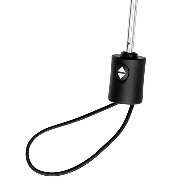 Ombrello automatico ultraleggero Swiss Peak in rPET Aware™ nero - personalizzabile con logo