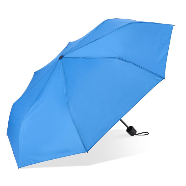 Ombrello Congo 190T Pongee 21" pieghevole Blu - personalizzabile con logo