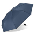 Ombrello Congo 190T Pongee 21" pieghevole blu navy - personalizzabile con logo