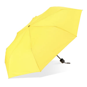 Ombrello Congo 190T Pongee 21" pieghevole Giallo - personalizzabile con logo