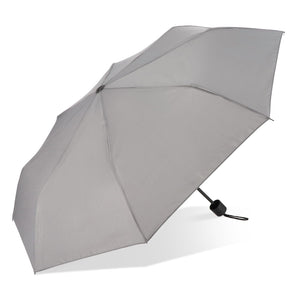 Ombrello Congo 190T Pongee 21" pieghevole Grigio - personalizzabile con logo