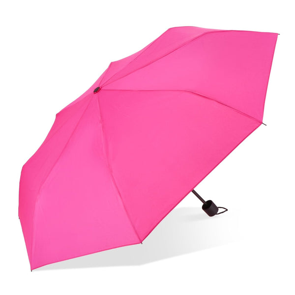 Ombrello Congo 190T Pongee 21" pieghevole Rosa - personalizzabile con logo