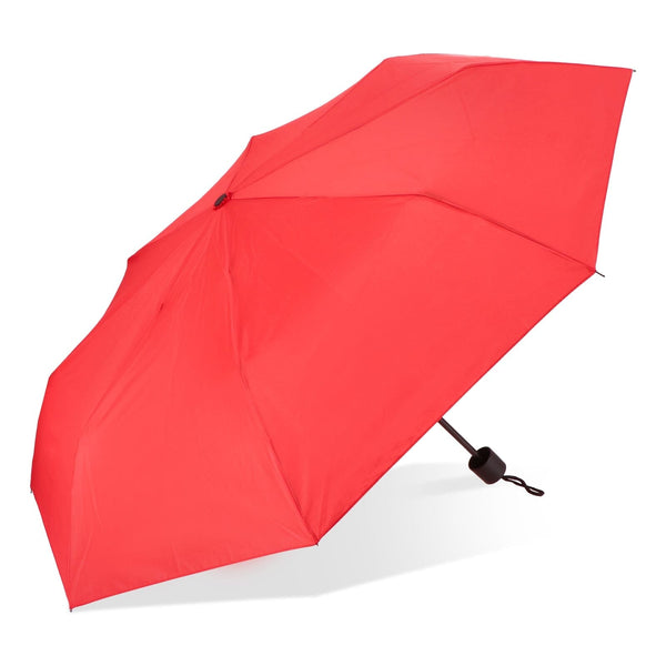 Ombrello Congo 190T Pongee 21" pieghevole Rosso - personalizzabile con logo