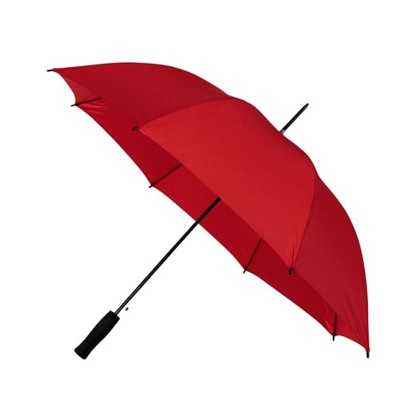 Ombrello da golf compatto, automatico rosso - personalizzabile con logo