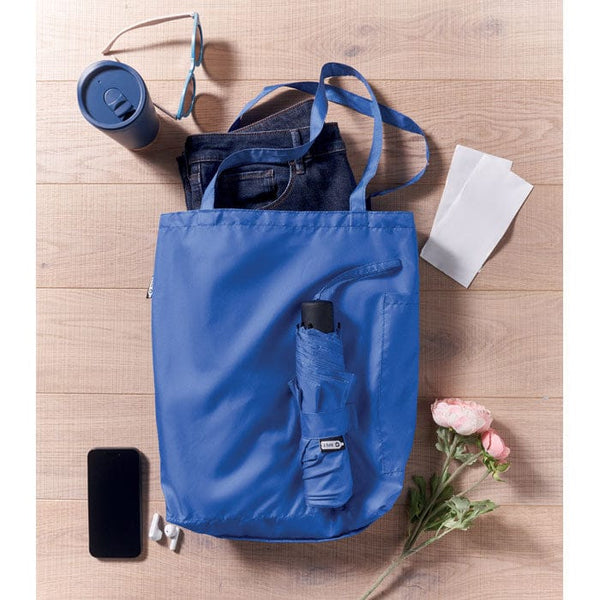 Ombrello e shopper 2 in 1 - RPET - personalizzabile con logo