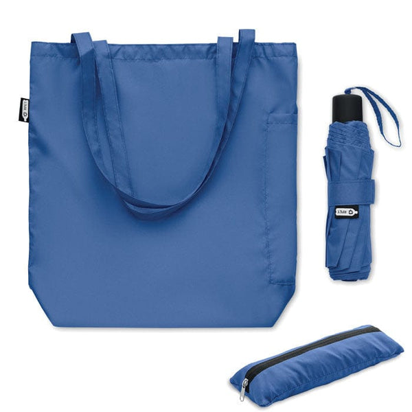 Ombrello e shopper 2 in 1 - RPET Royal - personalizzabile con logo