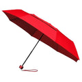 Ombrello Ecosostenibile, pieghevole, antivento, Ø100 cm rosso - personalizzabile con logo