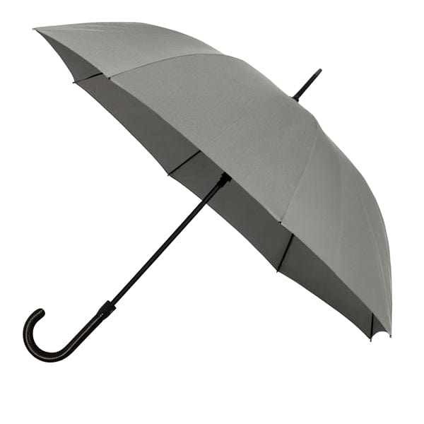 Ombrello Falcone® de Luxe, Autom., Antivento grigio - personalizzabile con logo
