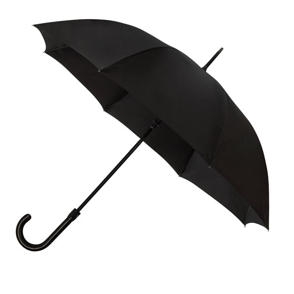 Ombrello Falcone® de Luxe, Autom., Antivento nero - personalizzabile con logo
