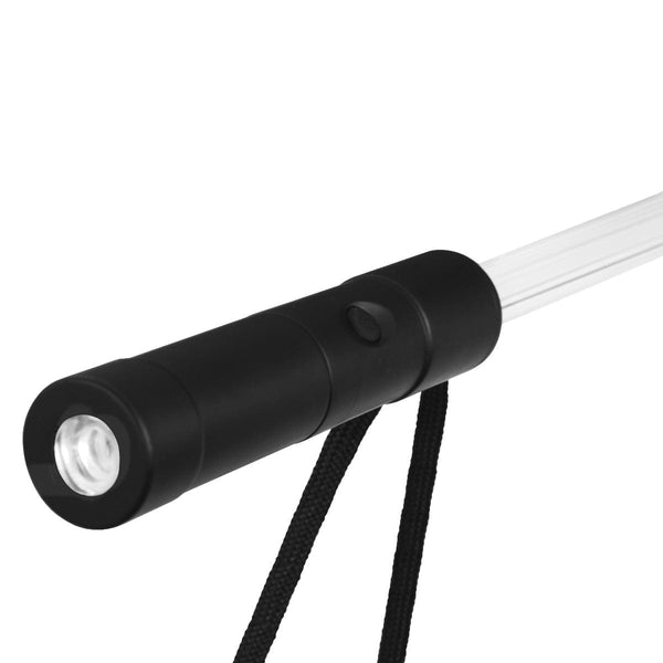 Ombrello bastone LED Nero - personalizzabile con logo