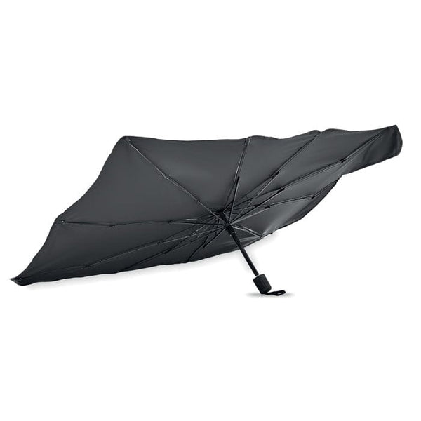 Ombrello parasole per auto Nero - personalizzabile con logo