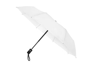 Ombrello pieghevole automatico apri e chiudi Bianco - personalizzabile con logo