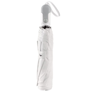 Ombrello pieghevole da 22” Bianco - personalizzabile con logo