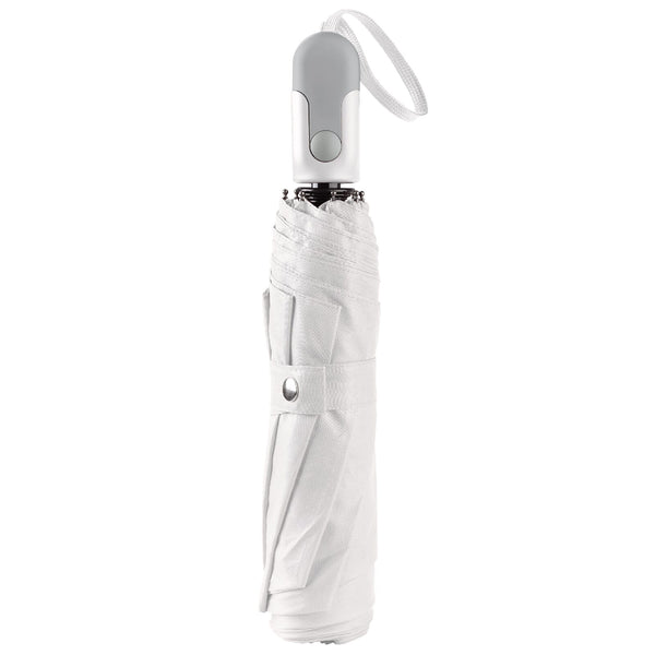 Ombrello pieghevole da 22” Bianco - personalizzabile con logo