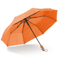 Ombrello pieghevole da 22” con apertura automatica Arancione - personalizzabile con logo