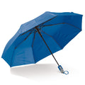Ombrello pieghevole da 22” con apertura automatica Blu - personalizzabile con logo