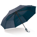 Ombrello pieghevole da 22” con apertura automatica blu navy - personalizzabile con logo